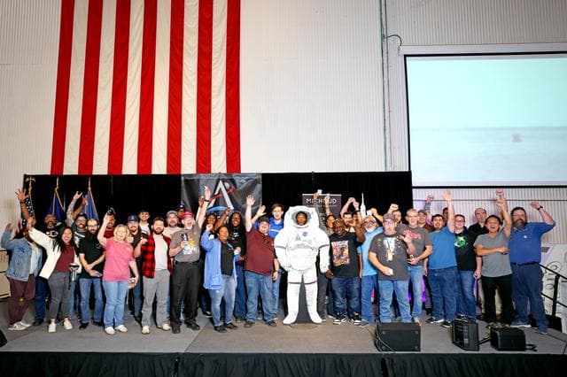 NASA image: Michoud Team Celebrates Orion Splashdown 