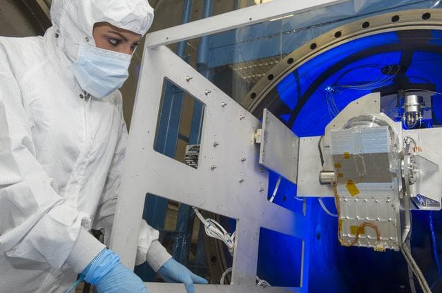 NASA image: Dual Ion Spectrometer (DIS) engineering test unit