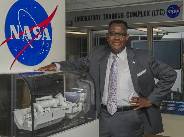 NASA image: Lewis Wooten, manager of the Mission Operations Laboratory