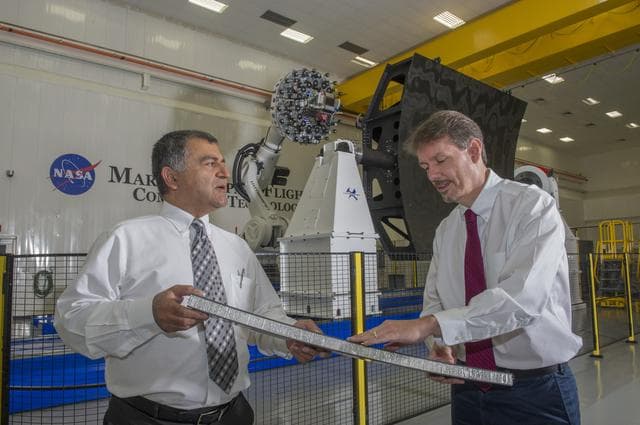 NASA image: Test build from Robotic Fiber Placement Machine
