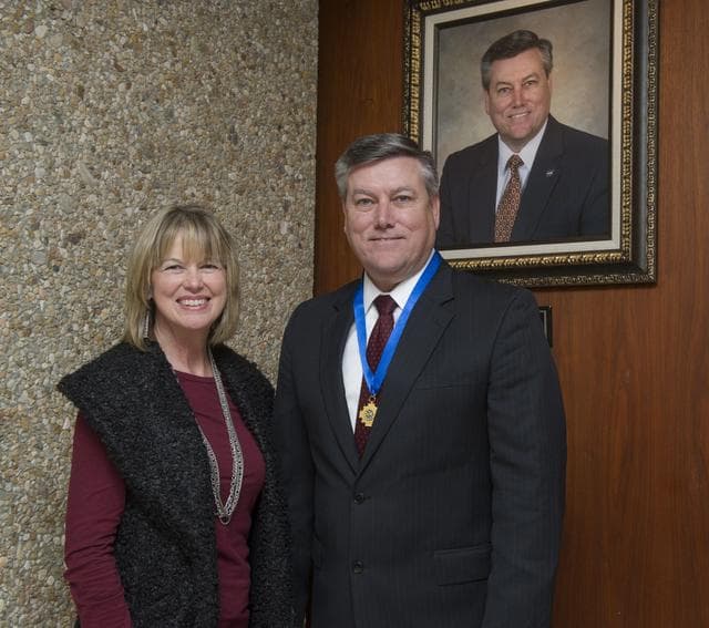NASA image: Patrick Scheuermann with Teresa Vanhooser