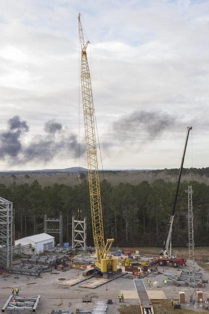 NASA image: TEST STAND 4697 CONSTRUCTION