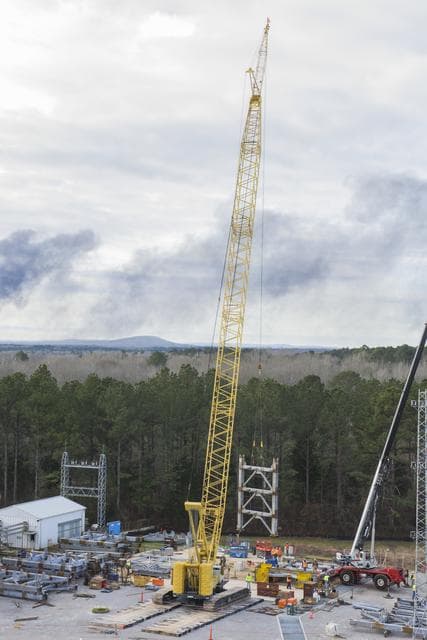 NASA image: TEST STAND 4697 CONSTRUCTION