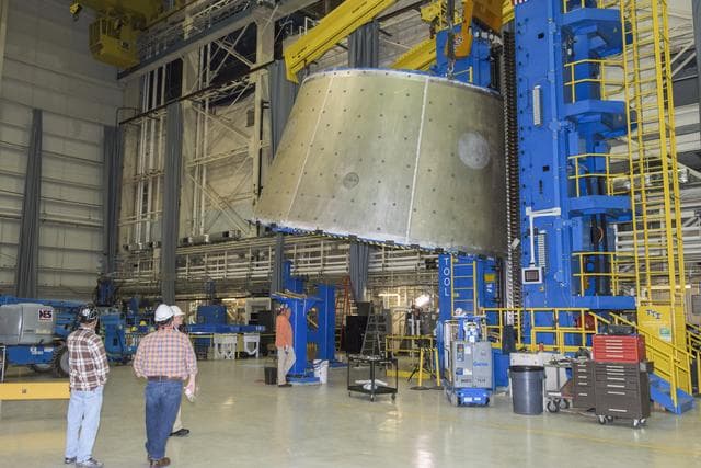 NASA image: LVSA AFT CONE MOVE
