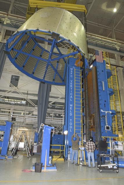 NASA image: LVSA AFT CONE MOVE