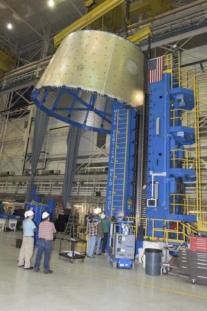 NASA image: LVSA AFT CONE MOVE