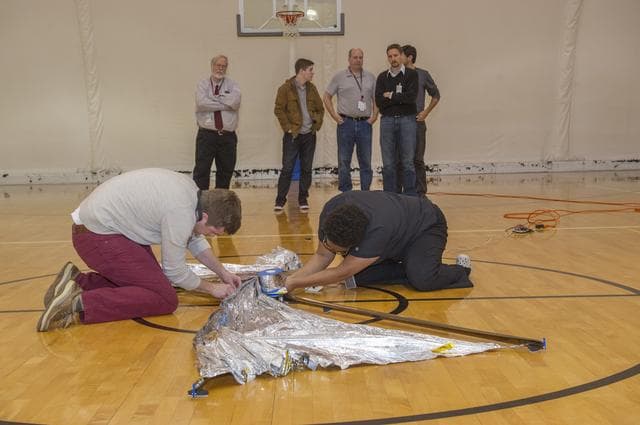 NASA image: ENGINEERING DEVELOPMENT UNIT SOLAR SAIL