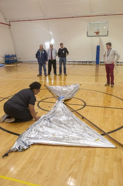 NASA image: ENGINEERING DEVELOPMENT UNIT SOLAR SAIL