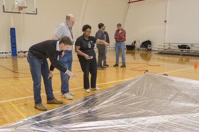 NASA image: ENGINEERING DEVELOPMENT UNIT SOLAR SAIL