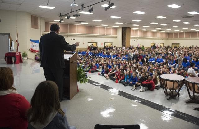 NASA image: DAY OF REMEMBRANCE AT CHALLENGER ELEMENTARY SCHOOL