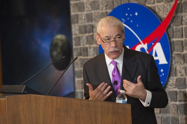 NASA image: DR. GEORGE FRASER SPEAKS AT THE BLACK HISTORY MONTH COMMEMORATIO