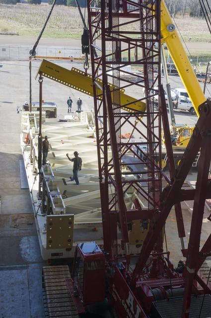 NASA image: EAST TOWER PANEL ERECTION