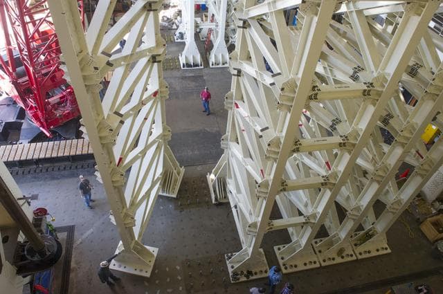 NASA image: EAST TOWER PANEL ERECTION