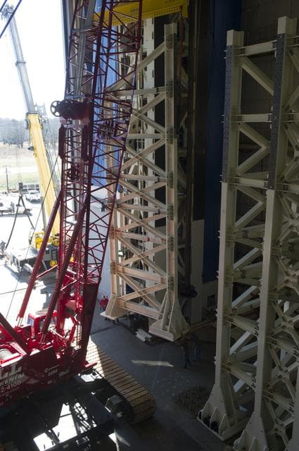 NASA image: WEST TOWER PANEL ERECTION