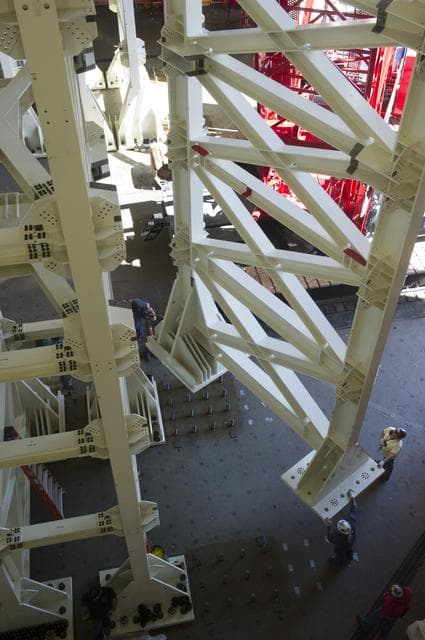 NASA image: WEST TOWER PANEL ERECTION