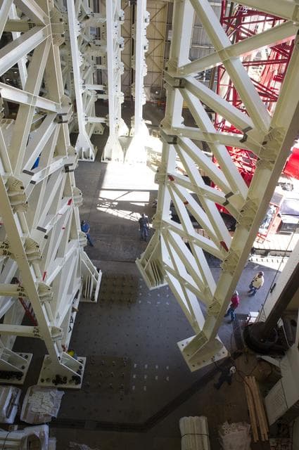 NASA image: WEST TOWER PANEL ERECTION