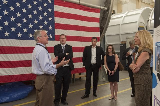 NASA image: SUZANNE SPAULDING, DEPT. OF HOMELAND UNDERSECRETARY, RECEIVES DE