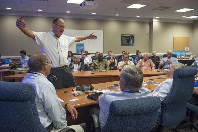 NASA image: MICHAEL "RUDI" RUDOLPHI SPEAKING AT MISSION SUCCESS FORUM