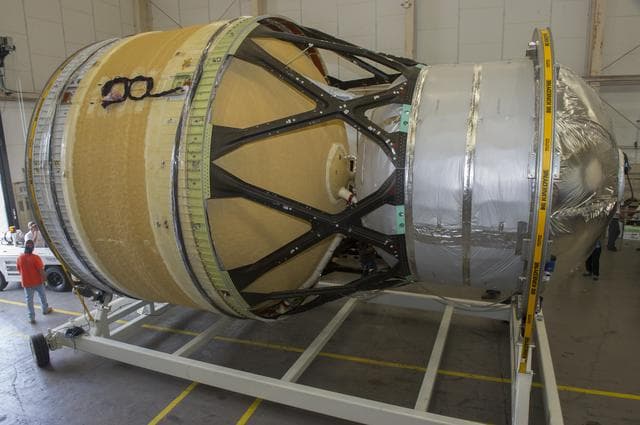 INTERIM CRYOGENIC PROPULSION STAGE TEST ARTICLE UNLOADED PRIOR T