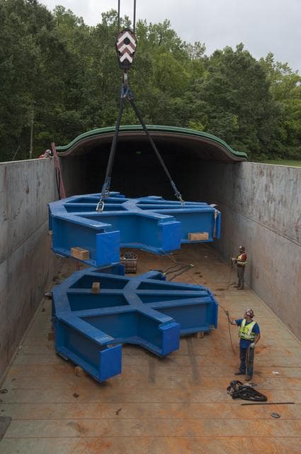 NASA image: SLS ENGINE SECTION PEDESTALS AND ENGINE SECTION SPIDER QUADRANTS