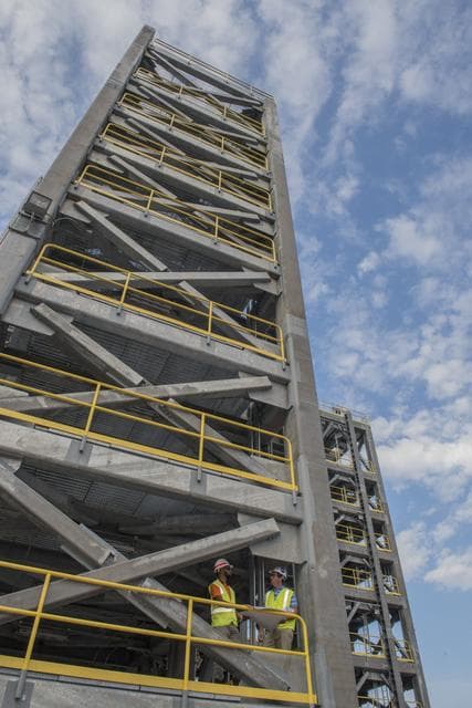 NASA image: NEARING THE END OF CONSTRUCTION ON THE LOX TEST STAND AT MSFC.