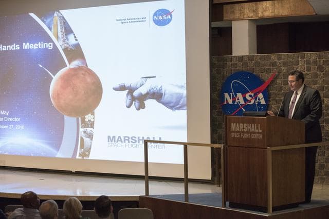 NASA image: MSFC ALL HANDS MEETING WITH TODD MAY