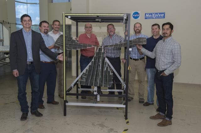 NASA image: INTEGRATED SOLAR ARRAY AND TRANSCEIVER