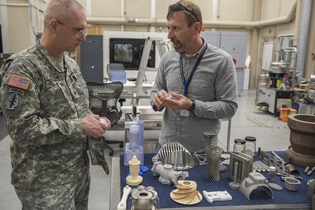 NASA image: REDSTONE ARSENAL GARRISON COMMANDER, COL. THOMAS (DOC) HOLLIDAY 