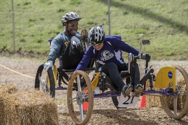 NASA image: 2017 Exploration Rover Challenge event.