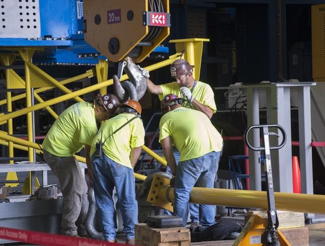 NASA image: Pegasus delivers SLS engine section