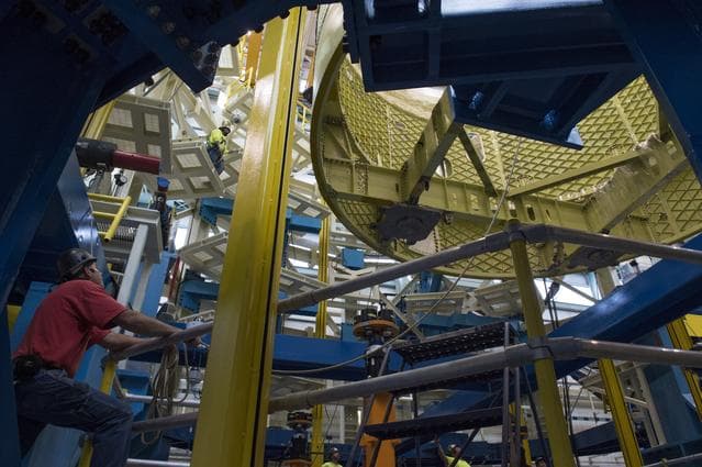 NASA image: Pegasus delivers SLS engine section