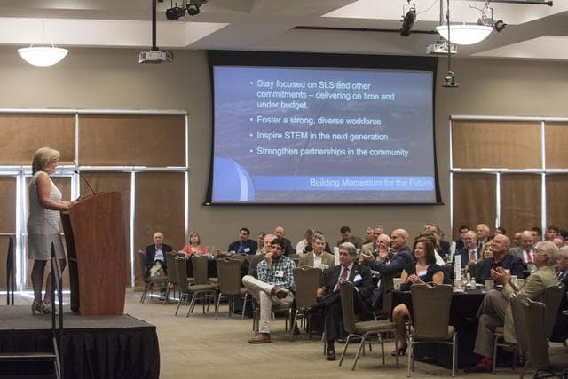 NASA image: Marshall Deputy Director Jody Singer Highlights SLS Progress at 