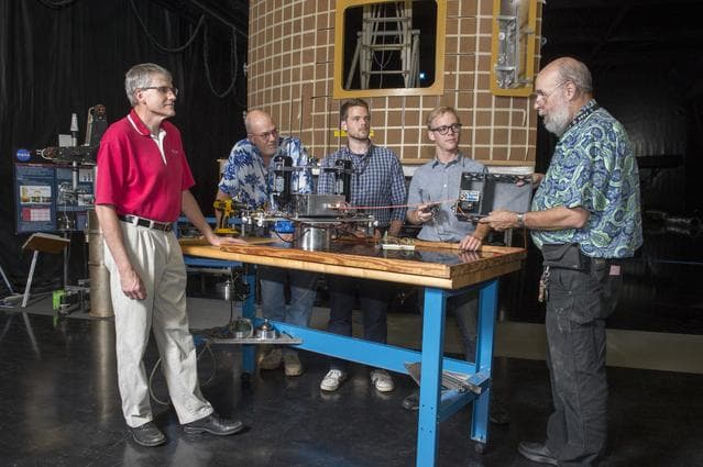 NASA image: Electric Sail (E-Sail) Tether Team