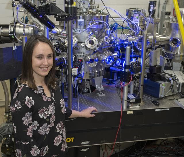 NASA image: Molly Pleskus (undergraduate student from Tufts University) visi