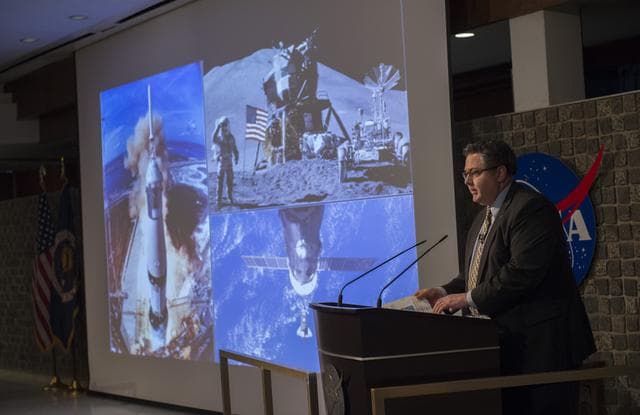 NASA image: MSFC Director Todd May conducts All Hands meeting with Marshall Personnel following State of NASA address by Acting NASA Administrator Robert Lightfoot