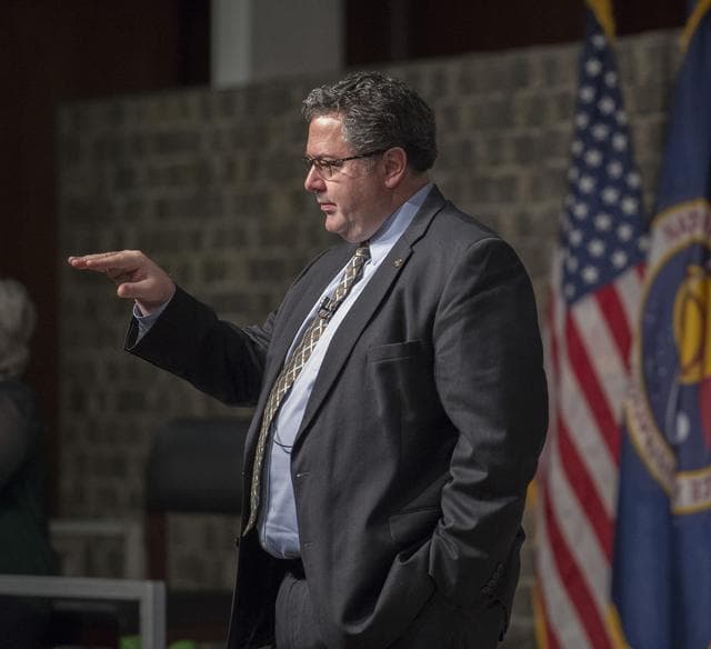 NASA image: MSFC Director Todd May conducts All Hands meeting with Marshall Personnel following State of NASA address by Acting NASA Administrator Robert Lightfoot