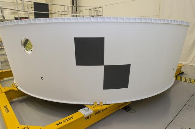 NASA image: Close-Out photos of SLS Orion Stage Adapter EM-1