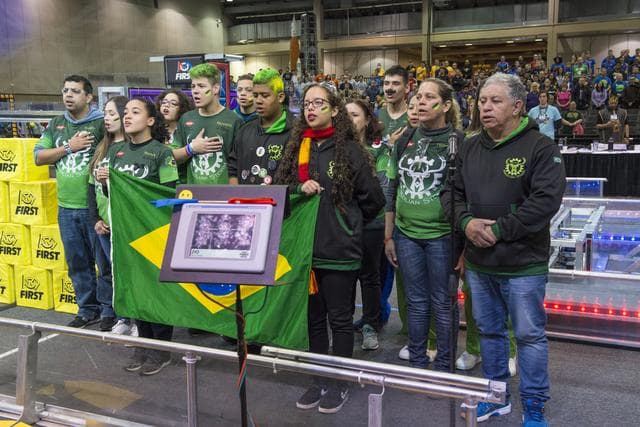 NASA image: The Team From Brazil at the First Robotics Rocket City Regional 