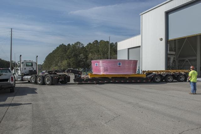 Orion Stage Adapter move to Redstone Airfield