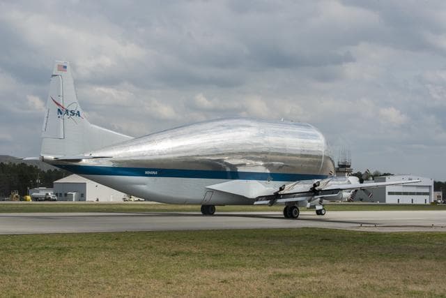 NASA image: Orion Stage Adapter move to Redstone Airfield