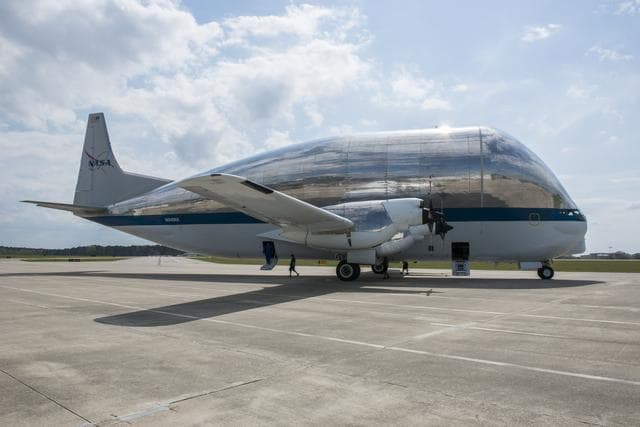 NASA image: Orion Stage Adapter move to Redstone Airfield