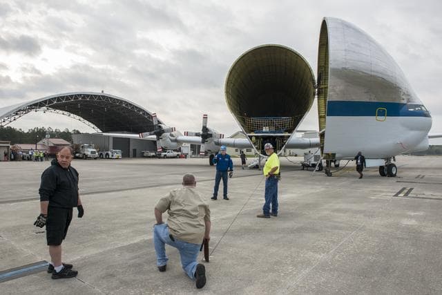 NASA image: Orion Stage Adapter move to Redstone Airfield