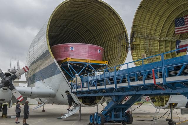 NASA image: Orion Stage Adapter move to Redstone Airfield