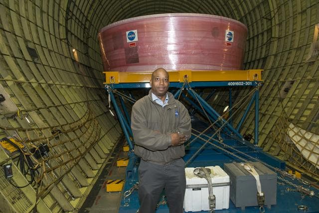 NASA image: Orion Stage Adapter move to Redstone Airfield