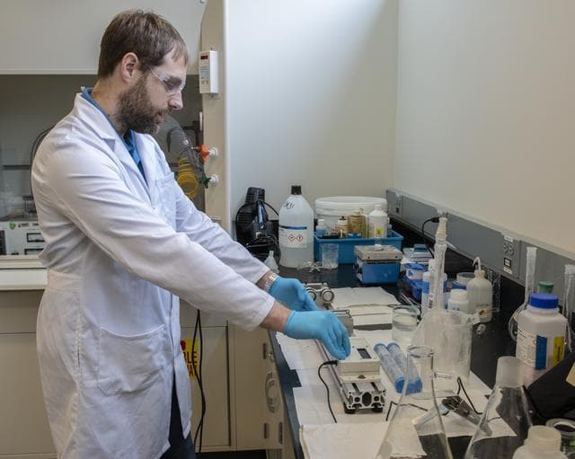 NASA image: Alexander Blanchard Conducting Experiments in Crystalline Struct
