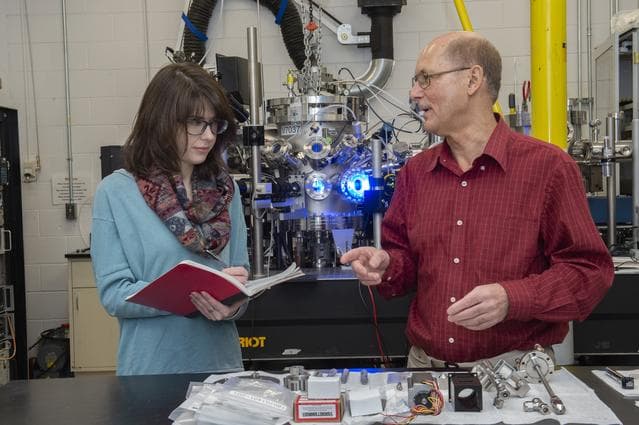 NASA image: Researchers in the MSFC Electrostatic Levitation Lab