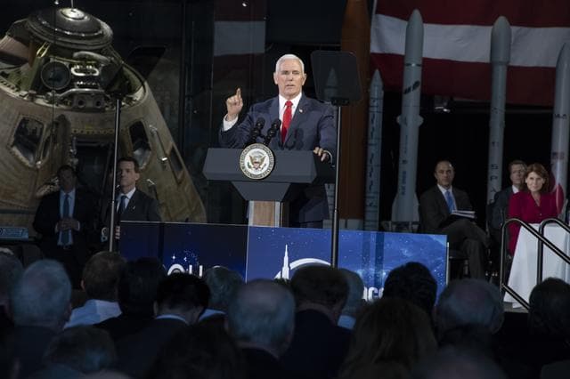 NASA image: The National Space Council Meets With V.P. Mike Pence