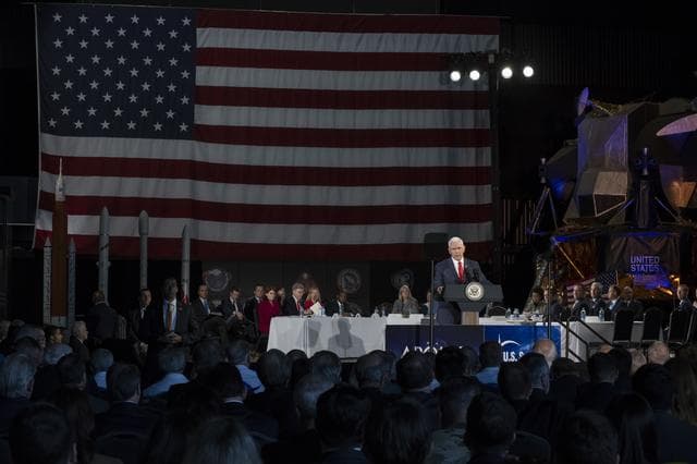 NASA image: The National Space Council Meets With V.P. Mike Pence