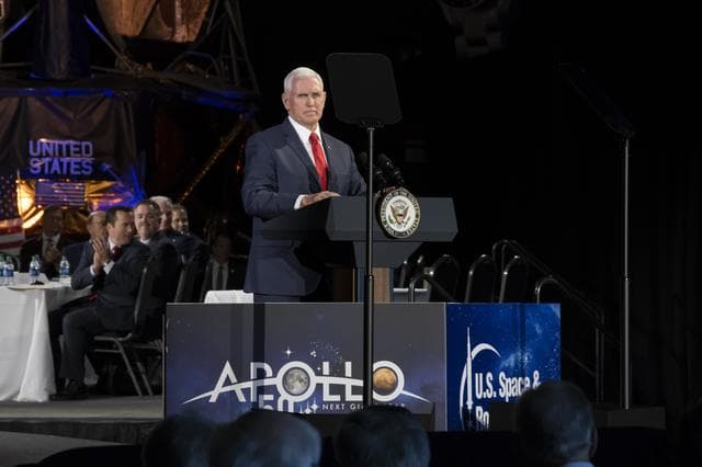 NASA image: The National Space Council Meets With V.P. Mike Pence