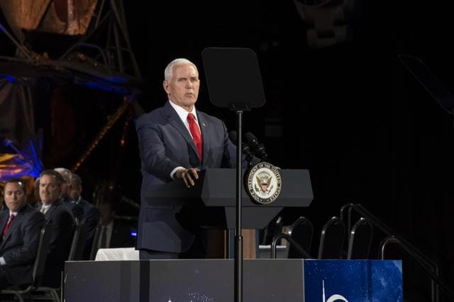 NASA image: The National Space Council Meets With V.P. Mike Pence